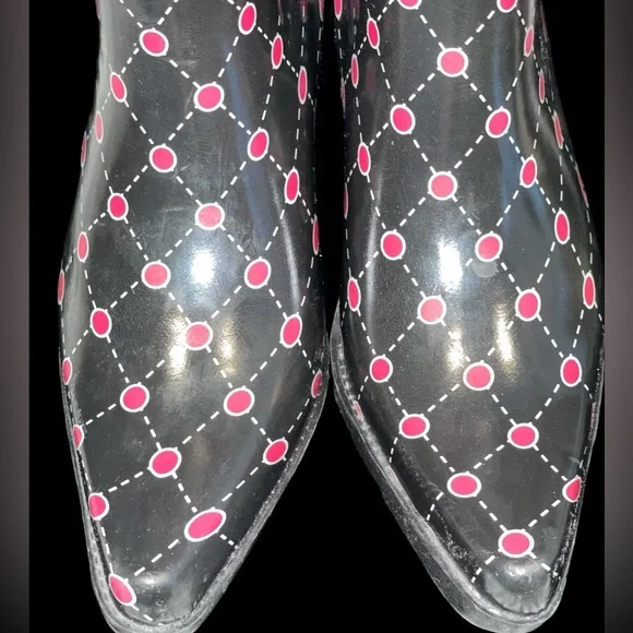 STADIUM STOMPERS Thick Rubber Cowboy Wellies - EUC (worn once) - Picture 3 of 5